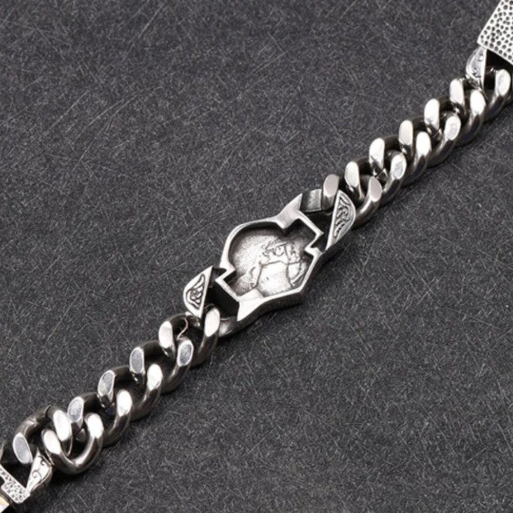 Harley Davidson HD Titanium Steel Wristband Biker Bracelet Riders Skul… - Picture 14 of 16